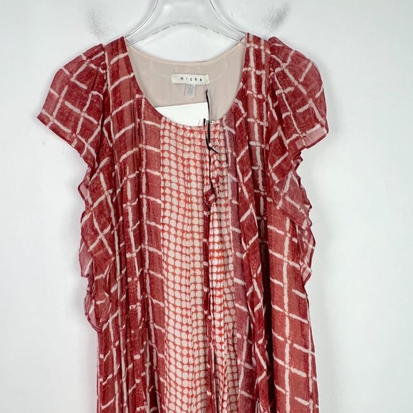 NWT Anthropologie Hiche Emery Ruffled Dress Shift Size Small S NEW N2109 - Picture 3 of 13